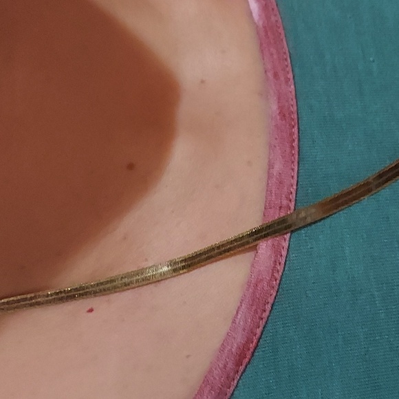 Milor 14k Solid Gold Herringbone Chain 10.7 Grams - Picture 12 of 13